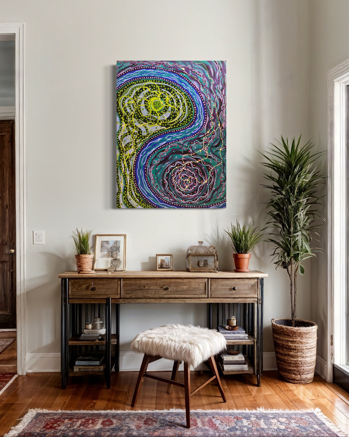 2 Water Sisters - Original Painting on Frame SOLD