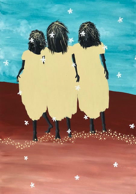 Strong Women on Country - Original Painting on Canvas (Frame) SOLD