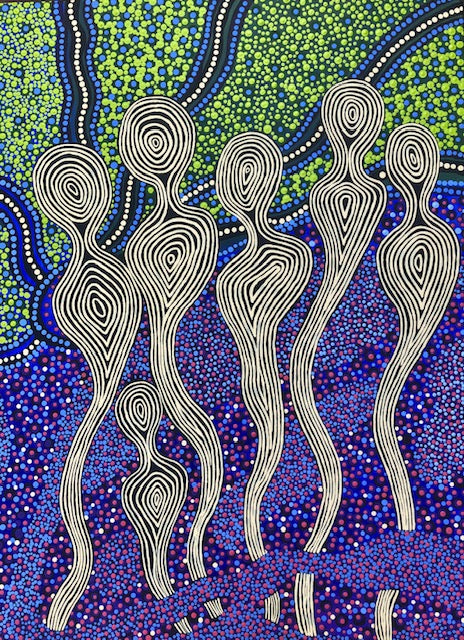 Looking Up Original Painting Framed SOLD
