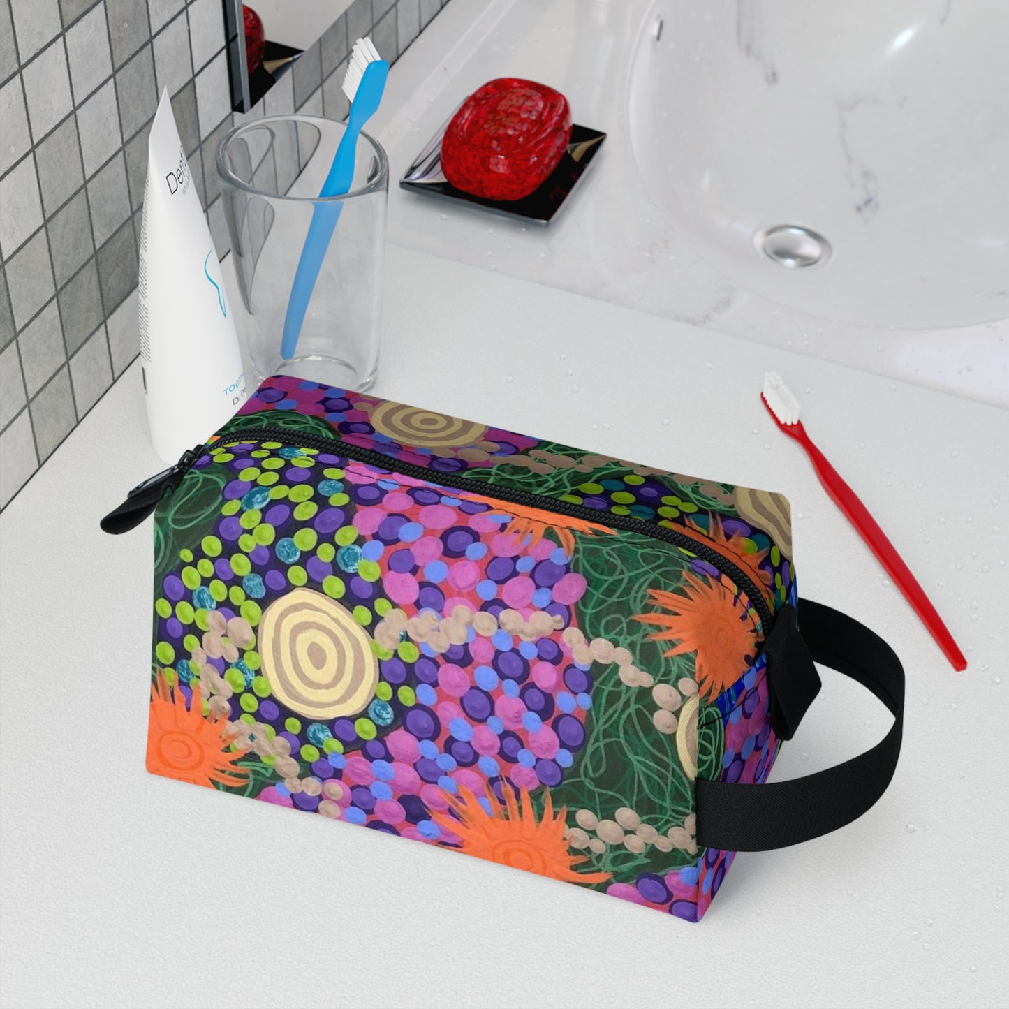 Flowers and Stones - Toiletry Bag