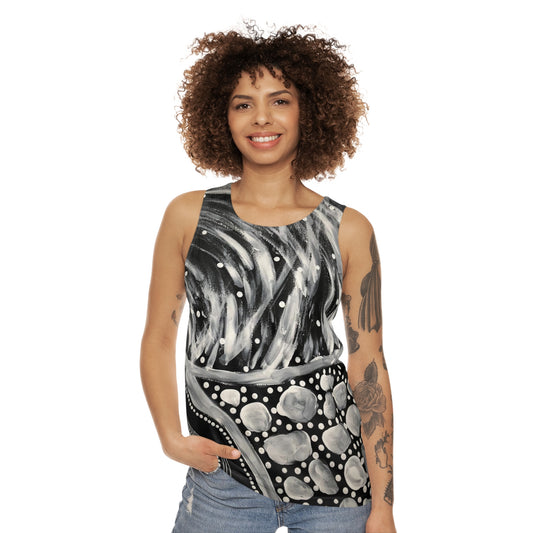 White Chalk on Country - Unisex Tank Top (AOP)