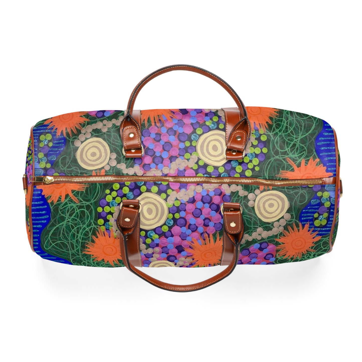 Flowers and Stones - Waterproof Travel Bag