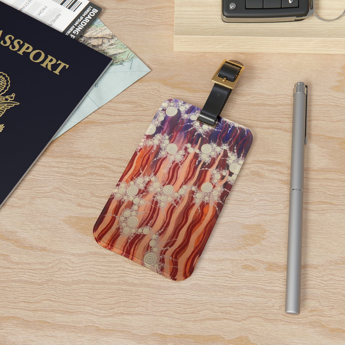 Fire and Stone - Luggage Tag