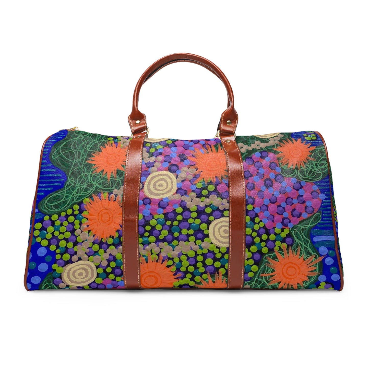 Flowers and Stones - Waterproof Travel Bag