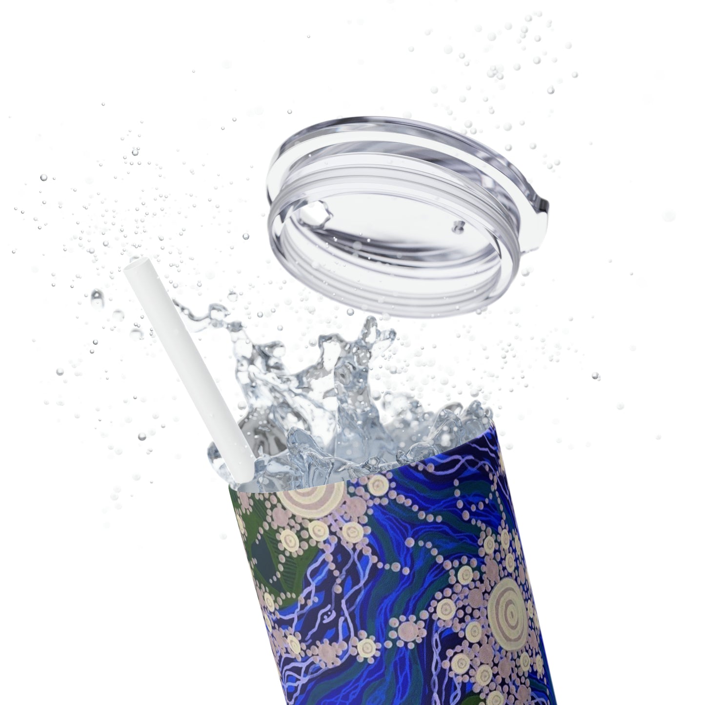 Wet Season Coming Skinny Tumbler with Straw, 20oz