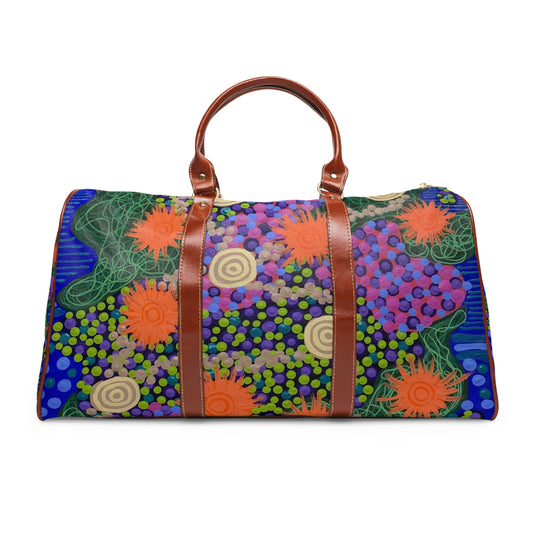 Flowers and Stones - Waterproof Travel Bag