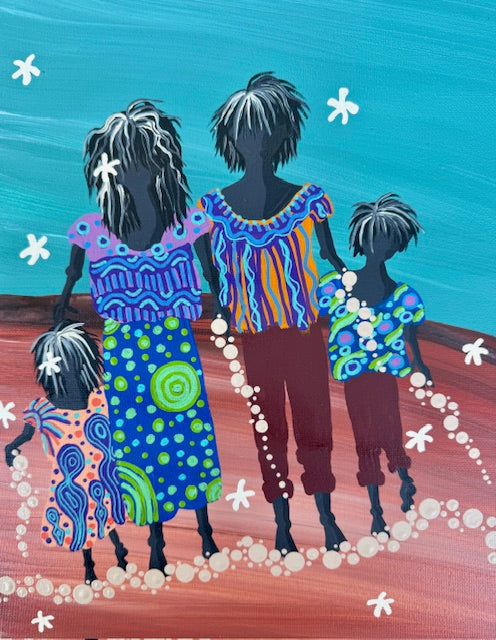 Family Walking Across Country 4 :