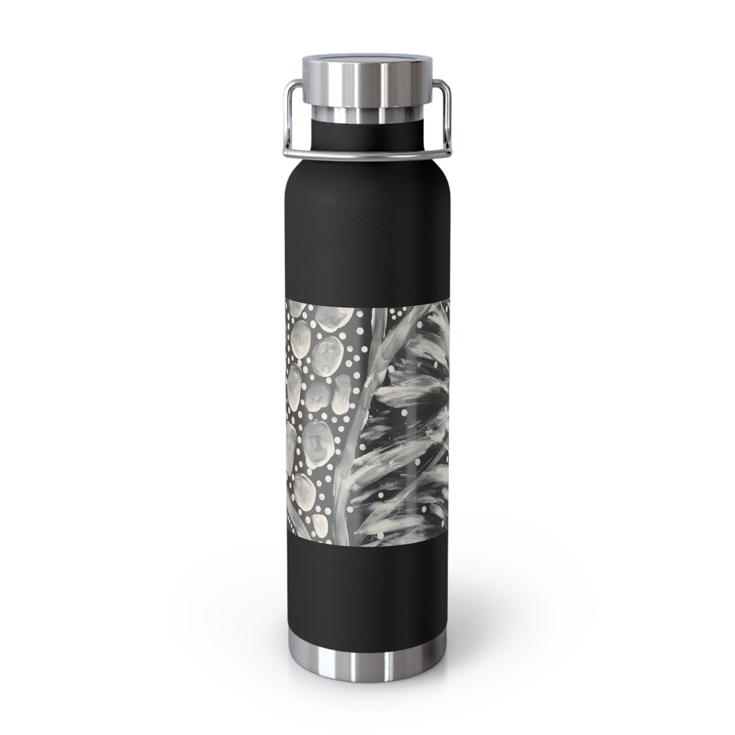 White Chalk on Country - Copper Vacuum Insulated Bottle, 22oz