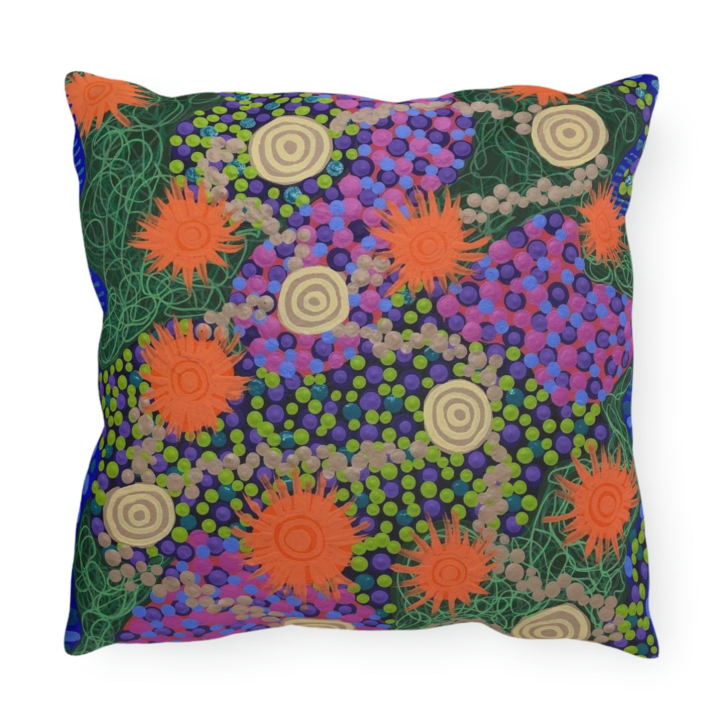 Flowers & Stones - Outdoor Pillows