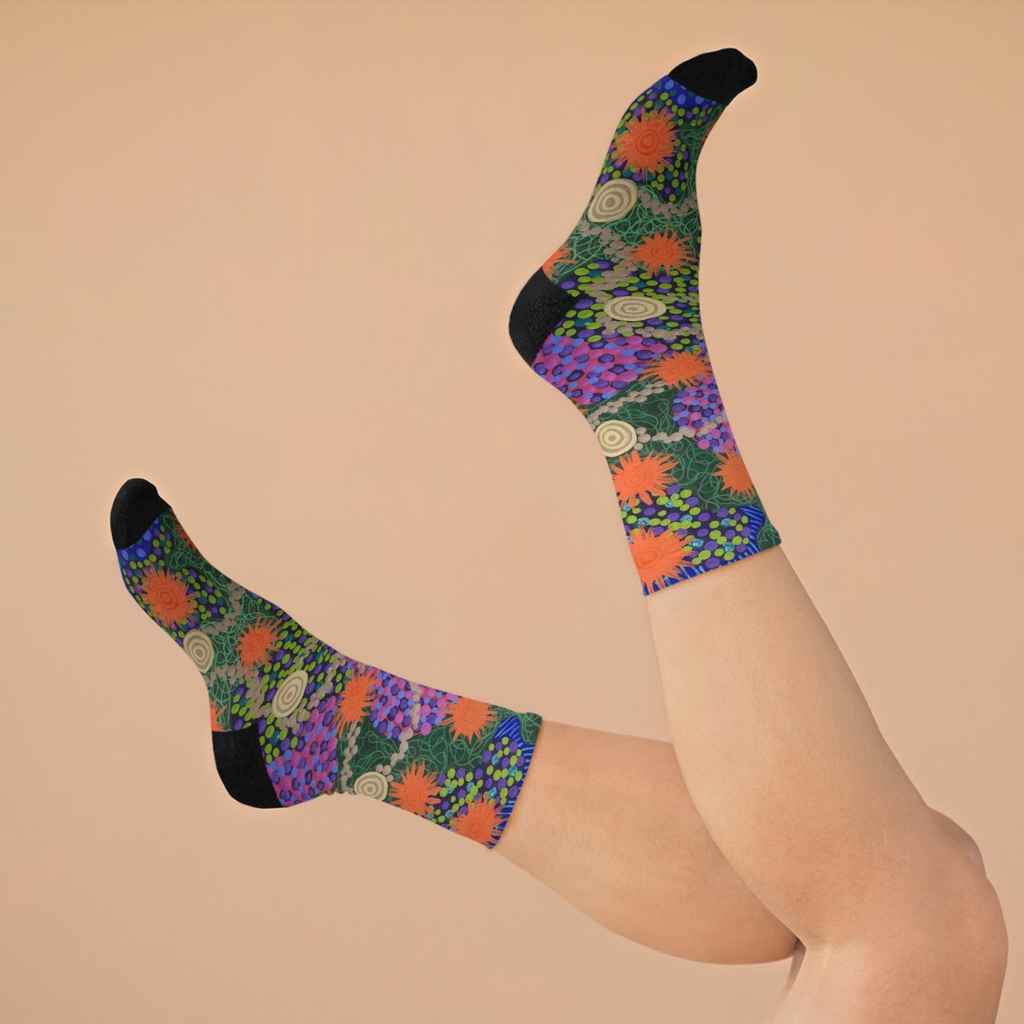 Flowers & Stones - Recycled Poly Socks