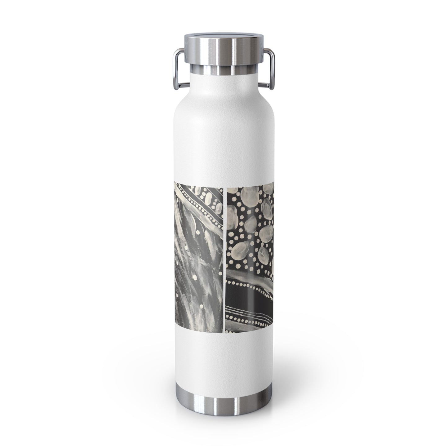 White Chalk on Country - Copper Vacuum Insulated Bottle, 22oz