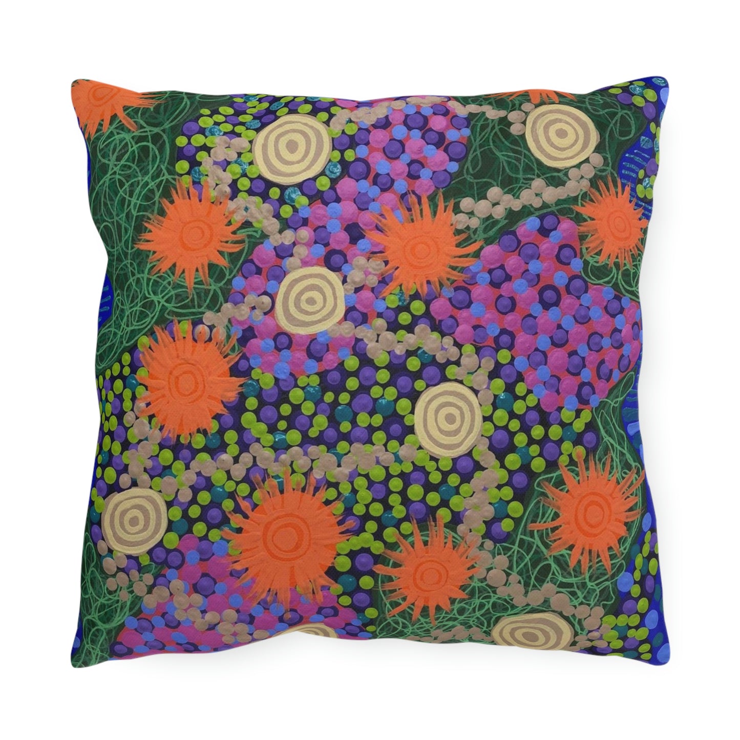 Flowers & Stones - Outdoor Pillows