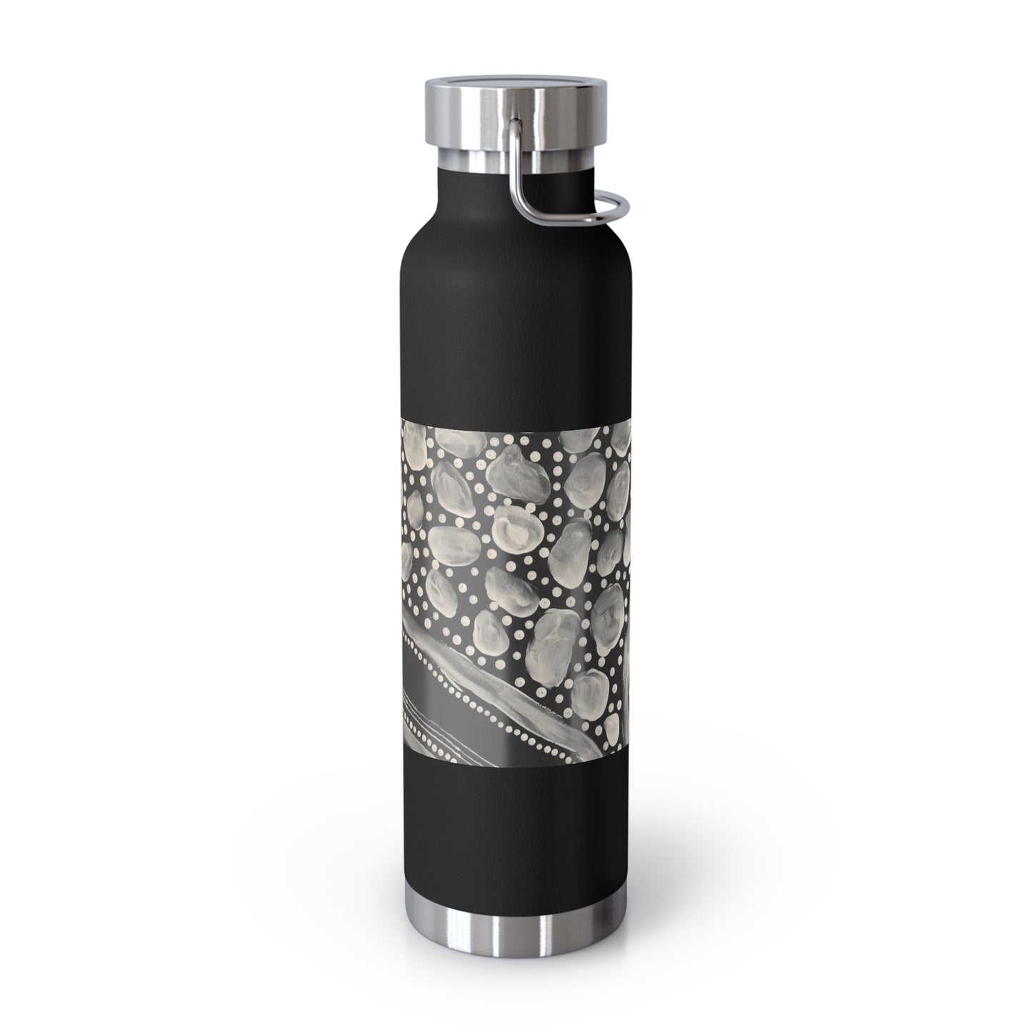 White Chalk on Country - Copper Vacuum Insulated Bottle, 22oz