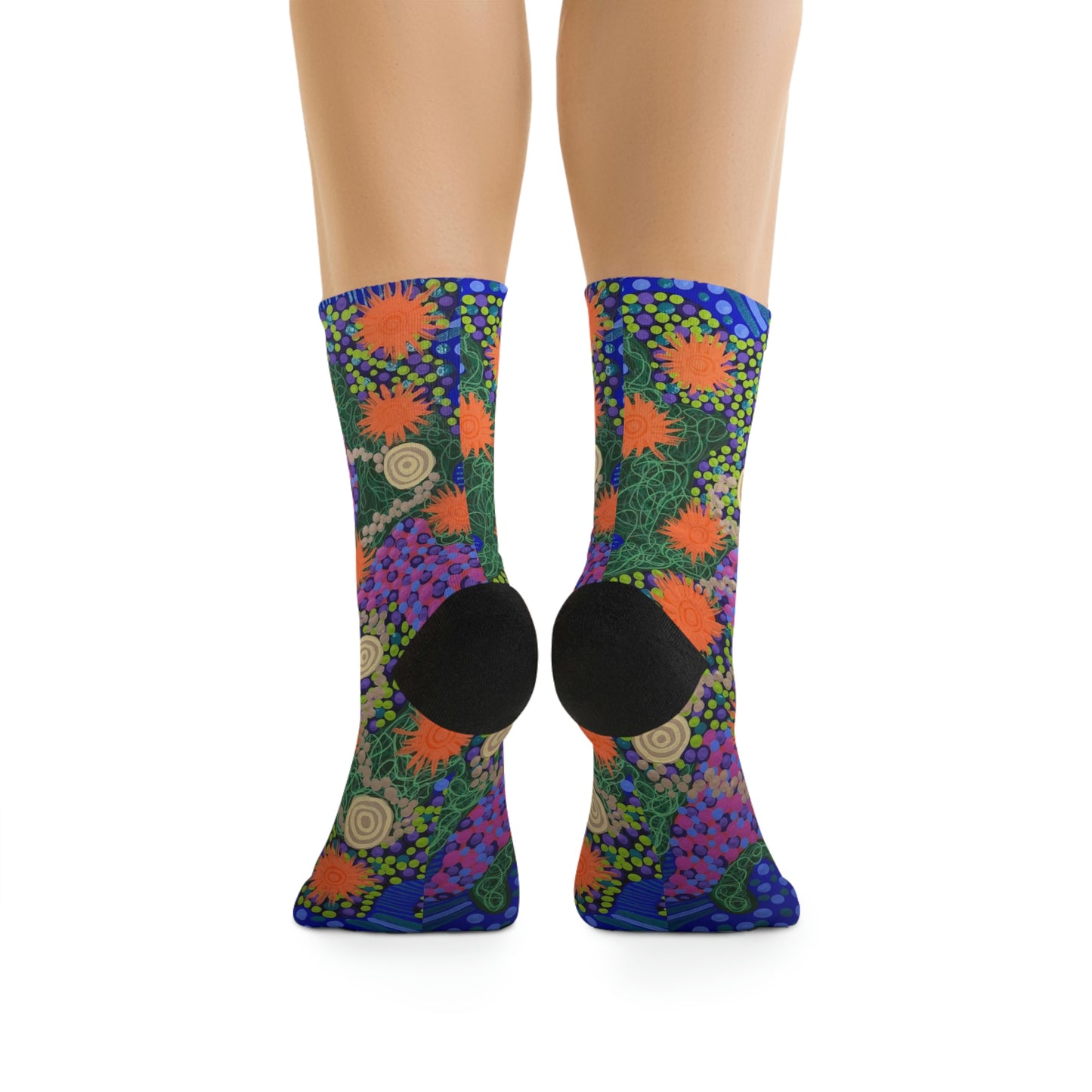 Flowers & Stones - Recycled Poly Socks