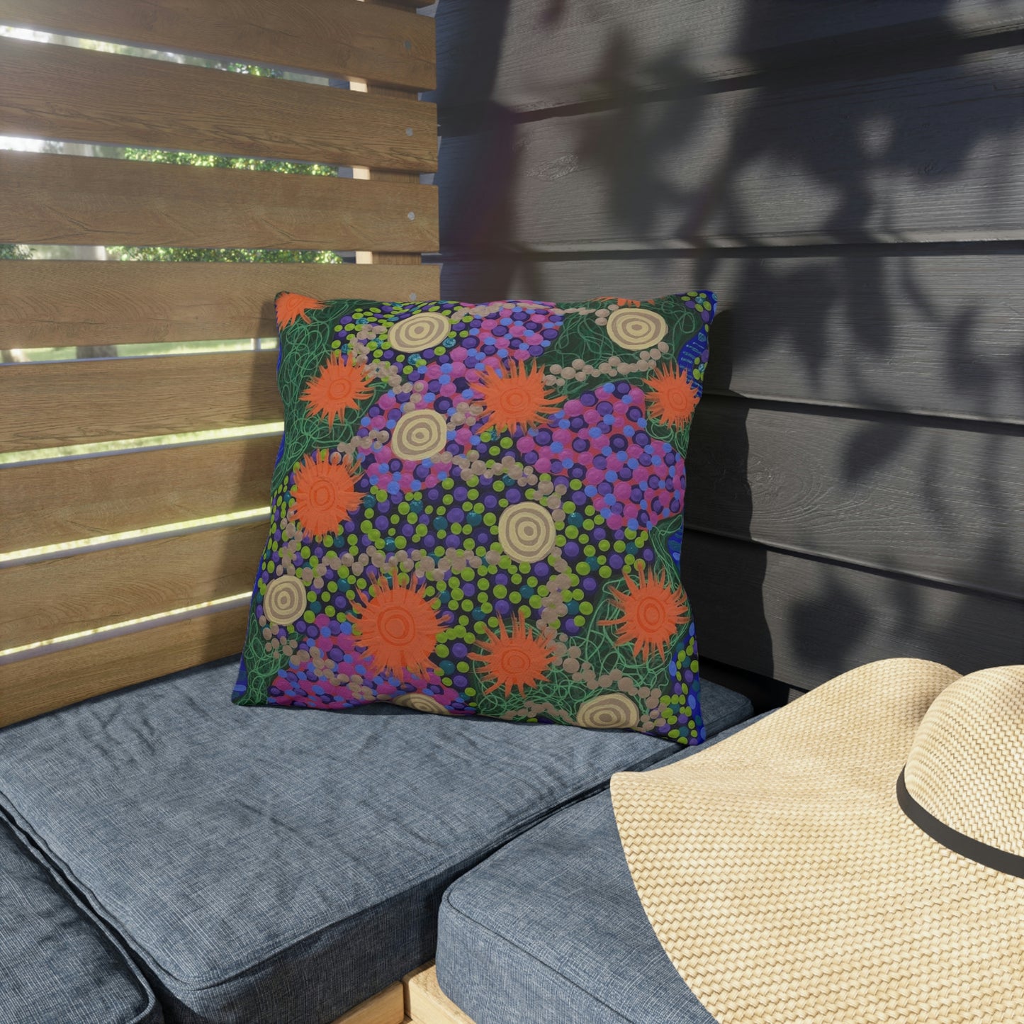 Flowers & Stones - Outdoor Pillows