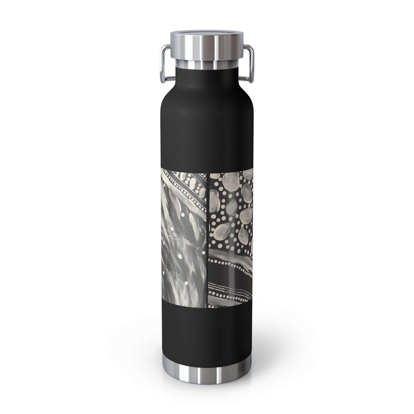 White Chalk on Country - Copper Vacuum Insulated Bottle, 22oz