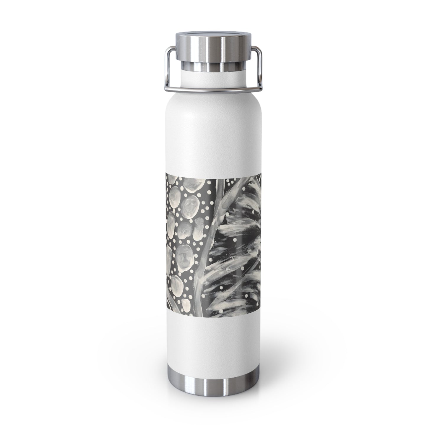 White Chalk on Country - Copper Vacuum Insulated Bottle, 22oz