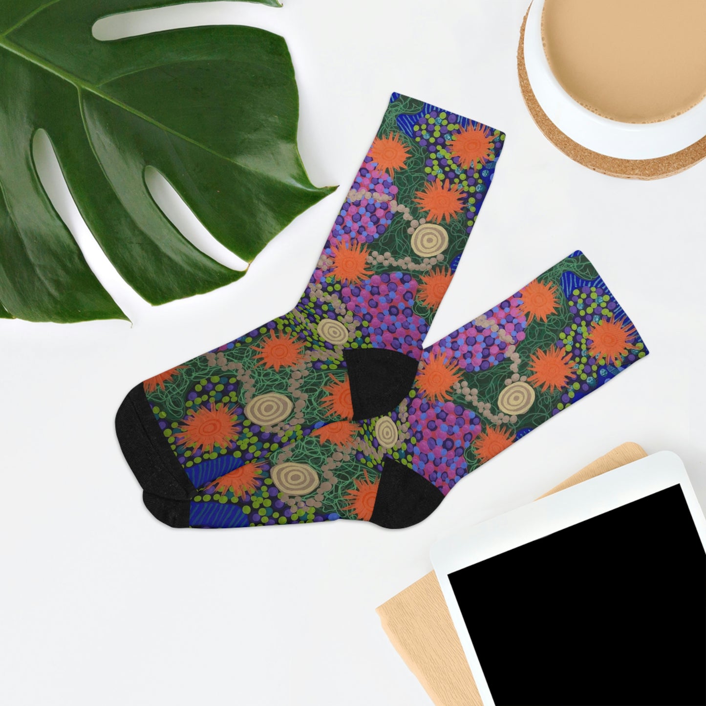 Flowers & Stones - Recycled Poly Socks